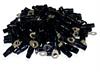 4 AWG Ring Terminal Crimp 8.5mm Screw Hole Nickel Finish with Black Boot 100 Pack