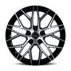 KR01 Wheel [Size: 18"x8"] Glossy Black Machine Face Finish KR01-188058GBF - image 2