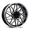 KR09 Wheel [Size: 18"x8"] Glossy Black Machine Face Finish KR09-188005GBF
