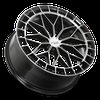 KR12 Wheel [Size: 17"x7.5"] Glossy Black Machine Face Finish KR12-177550GBF - image 3