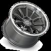 HR06 Wheel [Size: 18"x8.5"] Gloss Gun Metal Machine Lip Finish HR06-188552GMML - image 3