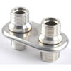 Aluminum Firewall Bulkhead 2 Port - image 1