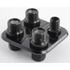 Aluminum Firewall Bulkhead 4 Port - image 1