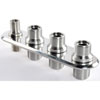 Aluminum Firewall Bulkhead 4 Port - image 2