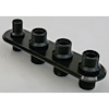 R1007BK Firewall Bulkhead, 4-Port – Black - image 1