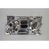 Aluminum Dual Plane Square Bore Intake Manifold 1996-Up Small Black Chevy Cast/Aluminum Heads - image 1