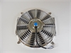 12 UNIVERSAL STRAIGHT BLADE COOLING FAN -W/CHROME CAGE 12V REVERSIBLE - image 1