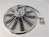 14 UNIVERSAL STRAIGHT BLADE HEAVY DUTY COOLING FAN 1750 CFM CHROME PLATED 12V - image 1