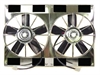 UNIVERSAL DUAL 11 12VOLT FAN 2800CFM - CHROME - image 1