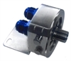 BILLET ALUMINUM OIL FILTER RELOCATION ADAPTOR WTIH TEMP / PRESSURE SENSOR PORTS - image 1