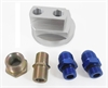 BILLET ALUMINUM OIL FILTER RELOCATION ADAPTOR - image 1