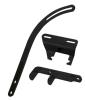 Header Mount Alternator Brackets for 1955-1968 Small Block Chevy Engines [Black] - image 1
