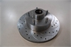 ROTOR 11 GRANADA/CHEVY 1 X 7/16 STUD 5X4-3/4 SLOTTED/DRILLED LEFT SIDE - image 1
