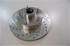 ROTOR 11 GRANADA/CHEVY 1 X 7/16 STUD 5X4-3/4 SLOTTED/DRILLED RIGHT SIDE - image 1