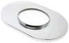 Oval Super Flow Air Cleaner Assembly 12 in. x 2 in. [Chrome Trim with Black Filter] - image 2