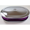 Oval Super Flow Filter Air Cleaner Kit With Pre-Oiled Washable Element - image 1