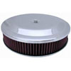 Round Race Car Style Air Cleaner Set 14" x 3" - image 1