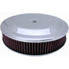 Round Race Car Style Air Cleaner Set 14" x 3" - image 1