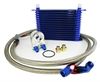 15 ROW OIL COOLER KIT AN-10 FITTINGS BLACK - image 1
