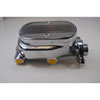 CRM ALUM M.CYLINDER SMOOTH TOP 1 1/8 SHALLOW BORE 2 PORT 9/16 / 1/2 POWER BRAKE SET UP - image 1