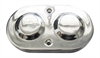 ALUM DOUBLE BARREL CAP FOR MASTER CYL -CHROME - image 1