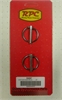 Chrome Hood Pins 3/16" Flip-Over