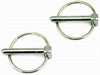 Chrome Hood Pins 1/4" Flip-Over - image 1