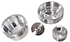 R4471 Serpentine Pulley Kit, 1979-93 Ford Mustang 5.0 Billet Aluminum – Natural - image 1