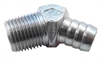 45 DEGREE STEEL FITTING 5/8 X 1/2 - WHITE ZINC - image 1