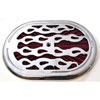 15 ALUMINUM OVAL FILTER A/C TOP - FLAMED - image 1
