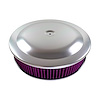 Anodized Aluminum Air Cleaner Set 14" x 3" - image 1