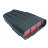 Black Aluminum Finned Street Scoop with Paper Element (Square Flaps) - image 1