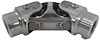 R5579C Double U-Joint, 3/4″ Round to 3/4″, 30 Spline – Chrome - image 1