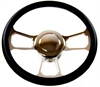 T Style Billet Aluminum Steering Wheel Complete Kit 14" Diameter - image 1