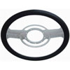 14 Chrome Billet Classic Style Steering Wheel with Leather Grip - image 1