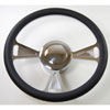 Classic 3-Slot Billet Aluminum Steering Wheel 14 in. Diameter - image 1