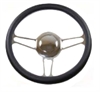 Vintage Billet Aluminum Steering Wheel 14" Diameter - image 1