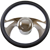 R5614A Steering Wheel, 14″ Billet “Boomerang” Style Kit – Chrome - image 1