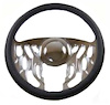 R5618A Steering Wheel, 14″ Billet “Flame Down” Style Kit – Chrome - image 1