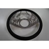 14 POLISHED BILLET FLAMED STYLE STEERING WHEEL WITH LEATHER GRIP - image 1