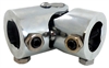 Forged Steel Single U-Joint 1" DD x 1" DD Chrome - image 1