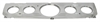 CNC ALUM 1964-66 CHEVY PICKUP 5-GAUGE HOLE PANEL - image 1