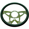 CHROME ALUM STEERING WHEEL NINJA TYLE - image 1