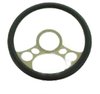 CHROME ALUM STEERING WHEEL SOLAR TYLE - image 1