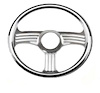 R5816 Steering Wheel, 14″ Full Billet “Slash” Style – Chrome - image 1