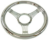 R5825 Steering Wheel, 14″ Full Billet “Banjo” Style – Chrome - image 1