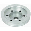 Satin Aluminum SB Chevy Reduction Pulley - Double Groove Lower LWP - image 1