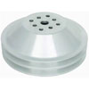 Satin Aluminum SB Chevy Reduction Pulley - Double Groove Upper LWP/SWP - image 1
