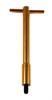 Gold Aluminum T-Bar Wing Nut - 4 5/8 Tall with 1/4-20 x 1 1/4 Stud (Package of 4)