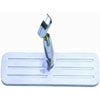 Polished Aluminum Rectangle with Ball Mill Lines Interior Mirror - image 1